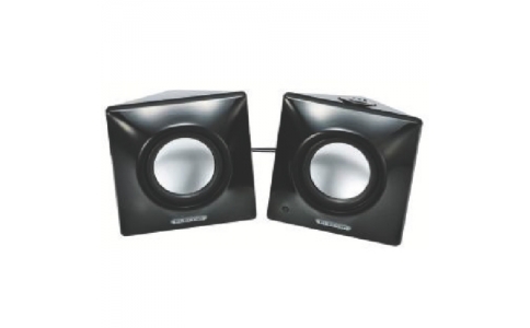 エレコム（株）  MS-P03ABK  エレコム　ＢｅｖｅｌｓｈａｐｅｄＰＣスピーカー／４Ｗ／２ｃｈ／ブラック