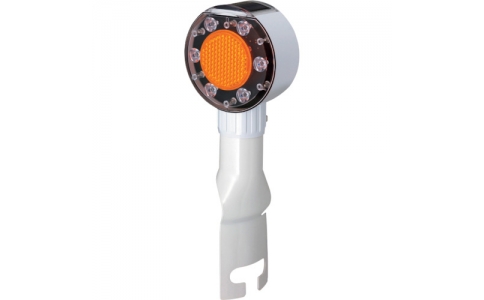 積水樹脂（株）  FD-RY-2R114  積水　自発光視線誘導標　フラッシュデリ　ガードレール添加式（差込式）　反射体　蛍光橙　ＦＤ－ＲＹ－２Ｒ１１４