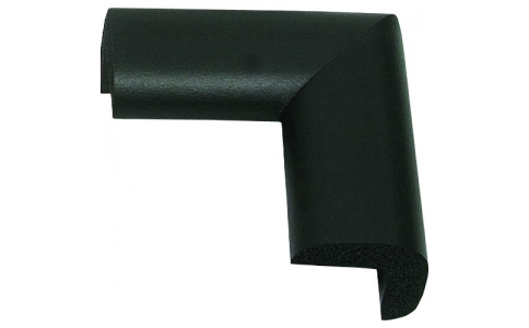 （株）カーボーイ  217  カーボーイ　コーナーゴムパット　小４Ｐ　ブラック