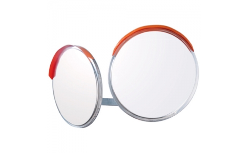 ユニット（株）  869-23  ユニット　カーブミラーＷポールなし　ステンレス製　６００Фｍｍ