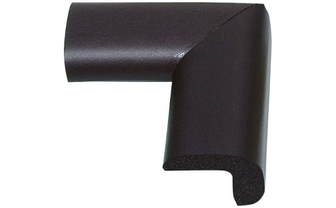 （株）カーボーイ  215  カーボーイ　コーナーゴムパット　小４Ｐ　ブラウン