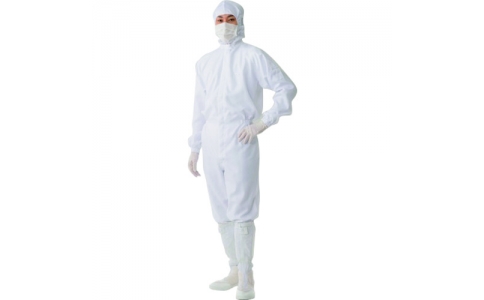 東京硝子器械（株）  568-25-01-32  ＴＧＫ　フード一体ツナギ服　ＦＨ１９７Ｃ　青　Ｍ