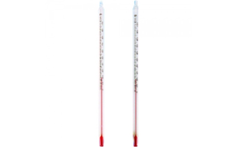 東京硝子器械（株）  801-53-10-04  ＴＧＫ　短形赤液温度計　０－１５０℃　１５０Ｌ