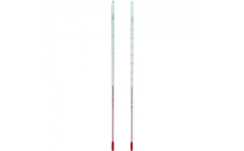 東京硝子器械（株）  801-53-06-09  ＴＧＫ　赤液棒状温度計　－１００－５０℃　３００Ｌ