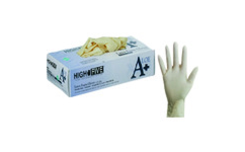 東京硝子器械（株）  800-23-75-04  ＴＧＫ　ラテックスアロエ手袋　Ｌ　１００枚入