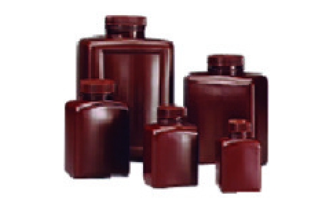 東京硝子器械（株）  656-22-04-07  ＴＧＫ　角型褐色びん　２５０ｍＬ　ＨＤＰＥ　１２入