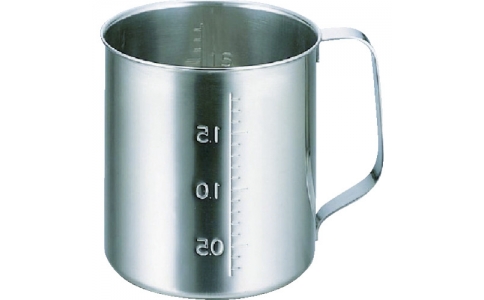 トラスコ中山（株）  TSH632  ＴＲＵＳＣＯ　計量カップ　ステンレスビーカー　注ぎ口無　容量０．２Ｌ