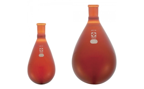 柴田科学（株）  4589988620609  ＳＩＢＡＴＡ　ＳＰＣなす形フラスコ　茶　１５　５０ｍｌ