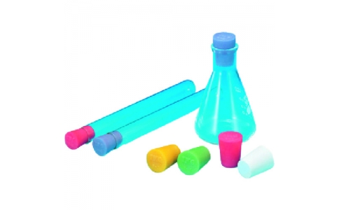 東京硝子器械（株）  047-17-23-89  ＴＧＫ　ＩＭＧシリコンライト栓　＃１５－１６　青　５個