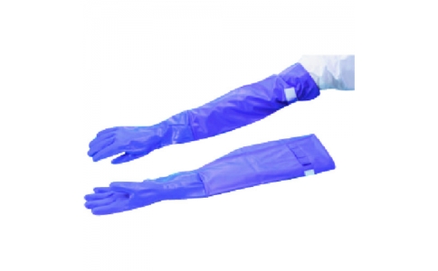 東京硝子器械（株）  973-87-09-01  ＴＧＫ　ビニール手袋腕カバー付き　Ｍサイズ