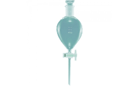 東京硝子器械（株）  000-09-55-05  ＴＧＫ　Ｆｉｎｅ分液ロート　球型　５００ｍＬ　ＴＦ活栓付