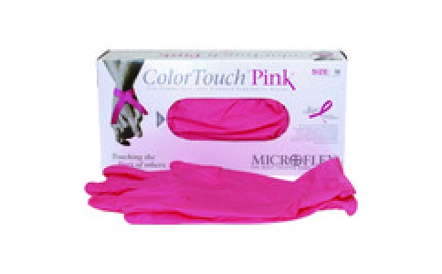 東京硝子器械（株）  768-23-75-14  ＴＧＫ　カラータッチピンク　Ｌ　１００枚