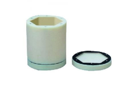 東京硝子器械（株）  034-30-65-22  ＴＧＫ　粉砕用ナイロンポット　内面六角形　３Ｌ