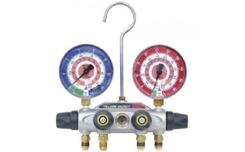 アサダ（株）  Y40936C  アサダ　Ｒ４１０Ａ用タイタン４Ｖマニホールド　１５２ｃｍＢＶ付ホース　ケース付