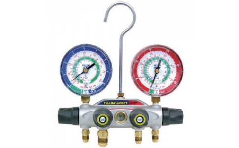 アサダ（株）  Y40932C  アサダ　Ｒ１２等用タイタン４Ｖマニホールド　ＢＶ付ホース仕様　ケース付