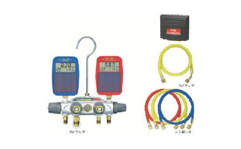 アサダ（株）  Y49895E  アサダ　ソーラーデジタルタイタン４バルブマニホールドキット　１／４”用セット