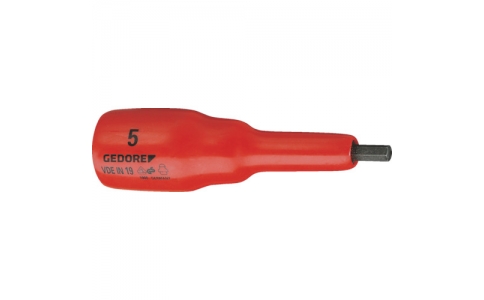 ゲドレー社  6124480  ＧＥＤＯＲＥ　絶縁ヘキサゴンビットソケット１／２　対辺５ｍｍ