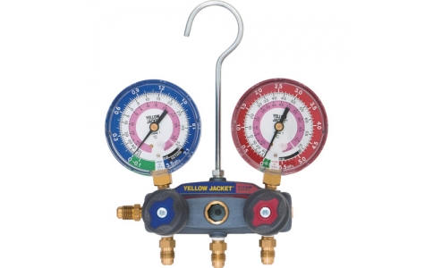 アサダ（株）  ES652  アサダ　Ｒ４１０Ａ／Ｒ３２用タイタンマニホールド充填用バルブ２ヶ付