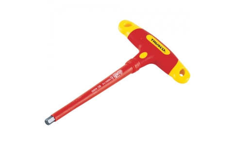 トラスコ中山（株）  TZTR-25  ＴＲＵＳＣＯ　絶縁Ｔ型六角棒レンチ　２．５ｍｍ