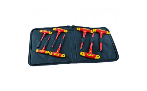 トラスコ中山（株）  TZTR-7S  ＴＲＵＳＣＯ　絶縁Ｔ型六角棒レンチ７本セット