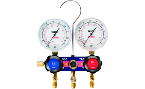 （株）イチネンＴＡＳＣＯ  TA122JVH-2  タスコ　Ｒ４１０Ａ、Ｒ３２用　サイトグラス付マニホールドキット