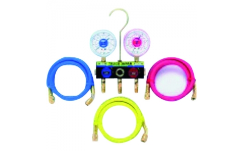 （株）イチネンＴＡＳＣＯ  TA120TH-2  タスコ　Ｒ２２　Ｒ１２　Ｒ５０２用サイトグラス付スリーゲージマニホールドキット