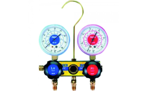 （株）イチネンＴＡＳＣＯ  TA120TH  タスコ　Ｒ２２　Ｒ１２　Ｒ５０２用サイトグラス付ゲージマニホールド