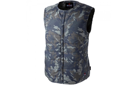 （株）岡潮  9562-CAMO-KHAKI-3L_61480001  岡潮　電熱ベスト＋モバイルバッテリー１０，０００ｍＡｈセット　９５６２　迷彩カーキ　３Ｌ