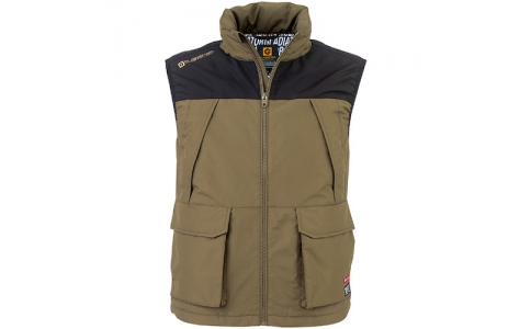 （株）岡潮  G-8049-TAN-KHAKI-3L_61480001  岡潮　電熱ベスト＋モバイルバッテリー１０，０００ｍＡｈセット　Ｇ－８０４９　タンカーキ　３Ｌ