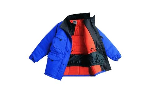 （株）サンエス  BO8000-4-4L  サンエス　冷凍倉庫用防寒コート　ブルー色　４Ｌサイズ