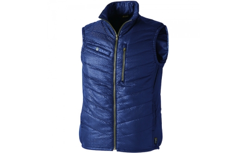 ＣＵＣ（株）  8882-811-L  ＣＨＵＳＡＮ　ｄ－ＨＥＡＴエンボスベスト　Ｎ・ネイビー　Ｌ