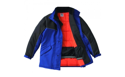 （株）サンエス  BO8001-4-M  サンエス　冷凍倉庫用防寒コート　ブルー色　Ｍサイズ