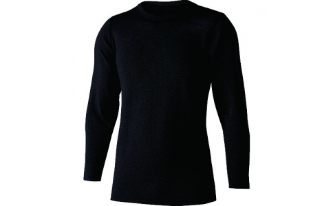 おたふく手袋（株）  JW-180-11-SS  おたふく　ＢＴ　デュアルブラッシュド　ヘビーウェイト　クルーネックシャツ　ブラック　ＳＳ