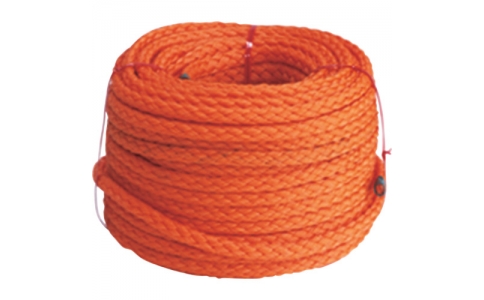 （株）グリーンクロス  6300005553  グリーンクロス　浮環用オレンジロープ（フローティングロープ）　８φ×３０Ｍ