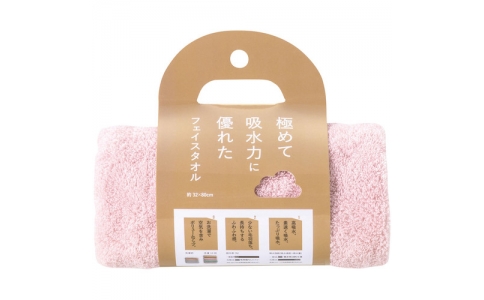 （株）グリーンクロス  6300029676  グリーンクロス　極めて吸水力に優れたタオル　ピンク　Ｂ／Ｔ８９０