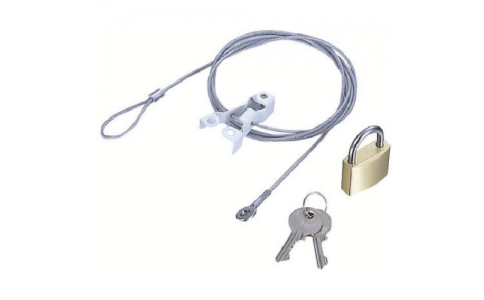 エレコム（株）  ESL-5R  エレコム　液晶ディスプレイ専用セキュリティワイヤー／南京錠タイプ