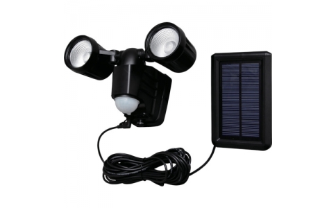 アイリスオーヤマ（株）ライティングソリューション事業部  LSL-SBTN-400  ＩＲＩＳ　ソーラー式センサーライト　４００ｌｍ　白色　２灯式　高輝度