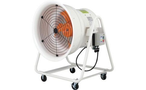 （株）スイデン  SJF-404A  スイデン　送風機　こでかファン　ハネ径４００ｍｍ　低騒音タイプ　三相２００Ｖ　角度調節可能　４輪キャスター付