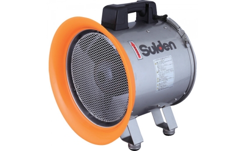 （株）スイデン  SJF-300CP-1  スイデン　送排風機（軸流ファンブロワ）ハネ２８８ｍｍ　単相１００Ｖ防食型