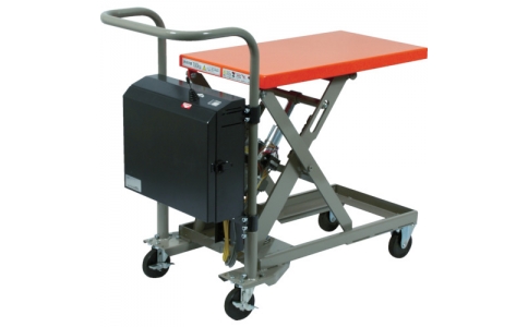 トラスコ中山（株）  HDL-LD1047P  ＴＲＵＳＣＯ　ローリフター台車　１００ｋｇ　４００Ｘ７２０　電動昇降式　低床型