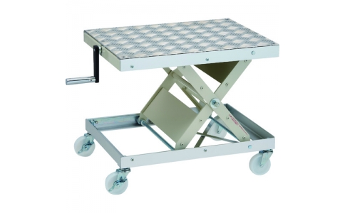 トラスコ中山（株）  LH-35A-1  ＴＲＵＳＣＯ　ローハイシステム　リフター　スクリュー式　アルミ４００Ｘ５５０　移動式