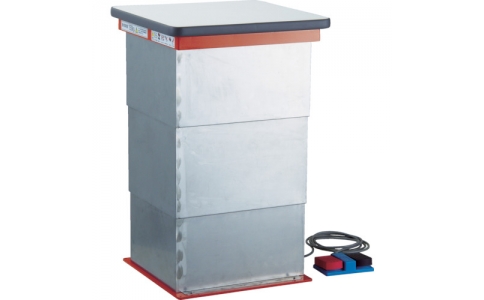 トラスコ中山（株）  HDC-W1544BJ  ＴＲＵＳＣＯ　テーブルリフト　電動Ｂねじ　化粧板４５０Ｘ４５０　蛇腹付