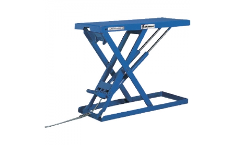 （株）スギヤス  LX100N-F  ビシャモン　スーパーローリフト（超低床式）　フットスイッチ　均等荷重１０００ｋｇ　揚程９００ｍｍ