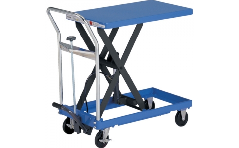 トラスコ中山（株）  HLFN-150B  ＴＲＵＳＣＯ　ハンドリフター　１５０ｋｇ　４００Ｘ７２０　ブルー