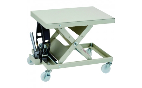 トラスコ中山（株）  LHU-38-1  ＴＲＵＳＣＯ　ローハイシステム　リフター　油圧ジャッキ式　４００Ｘ５５０　移動式