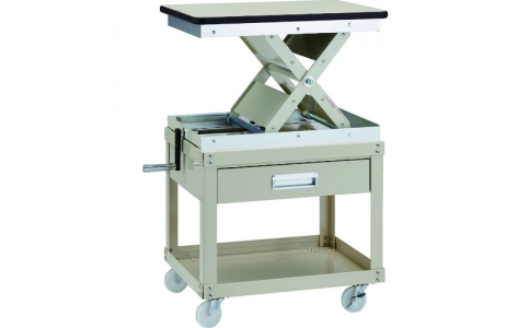 トラスコ中山（株）  LH-700MC  ＴＲＵＳＣＯ　ローハイシステム　リフター　スクリュー式　４５０Ｘ６００　ワゴン仕様