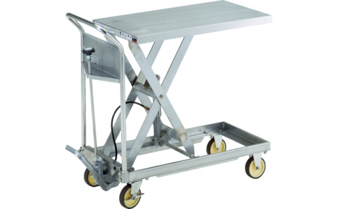 トラスコ中山（株）  HLF-S150SUS-A  ＴＲＵＳＣＯ　ＳＵＳハンドリフター　１５０ｋｇ　４００Ｘ７２０　ＡＬポンプ