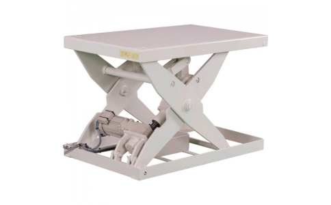 （株）スギヤス  XS060610F  ビシャモン　電動式リフト　０．６ＴＯＮ　フットスイッチ　均等荷重６００ｋｇ　揚程４５０ｍｍ