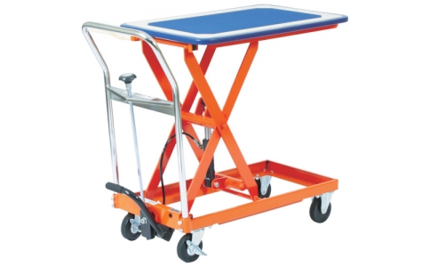 トラスコ中山（株）  4989999694864  ＴＲＵＳＣＯ　ハンドリフター（足踏み油圧式）　マット付　１５０ｋｇ