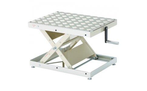 丸善精工（株）  LH-35A  丸善化工　ローハイシステム　リフター　スクリュー式アルミ製５５０Ｘ４００ｍｍ固定式